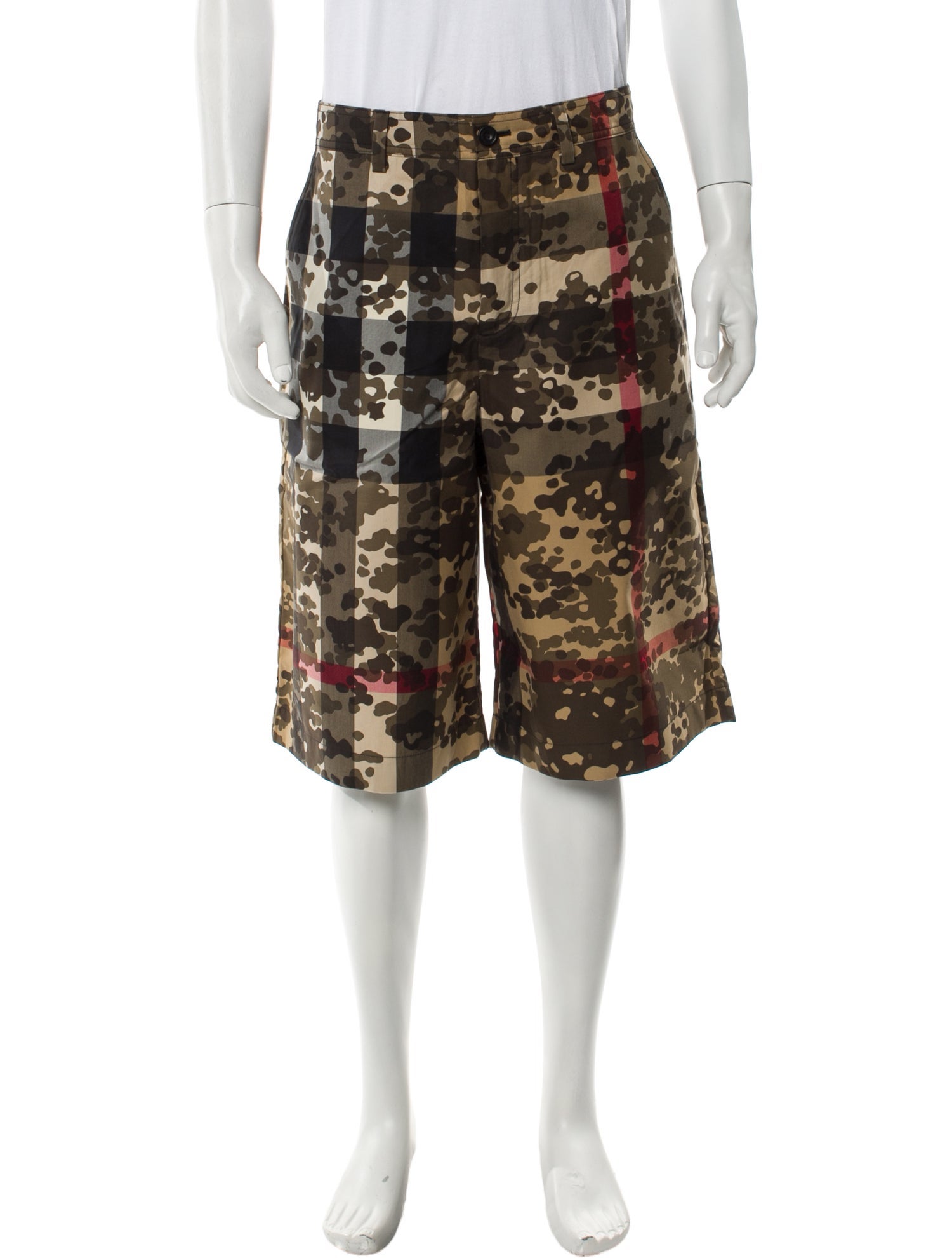 Burberry Camouflage Print Jogger Shorts w/ Tags