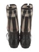 Burberry Nova Check Pattern Canvas Boots