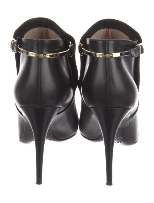 Burberry House Check Pattern Leather Boots