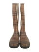 Burberry Haymarket Check Pattern Rubber Rain Boots