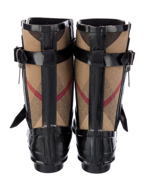 Burberry House Check Pattern Rubber Rain Boots