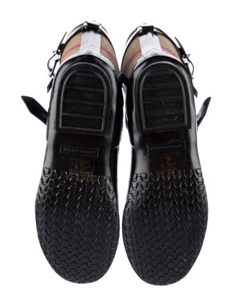 Burberry House Check Pattern Rubber Rain Boots