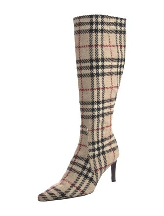 Burberry Nova Check Pattern Boots