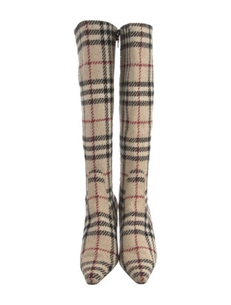 Burberry Nova Check Pattern Boots