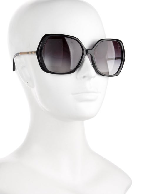 Burberry House Check Pattern Oversize Sunglasses