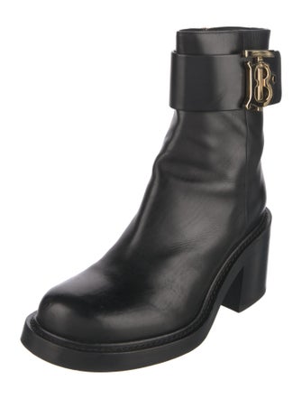 Burberry TB Monogram Leather Boots
