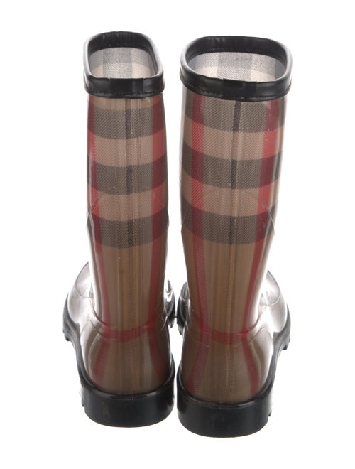 Burberry House Check Pattern Rubber Rain Boots