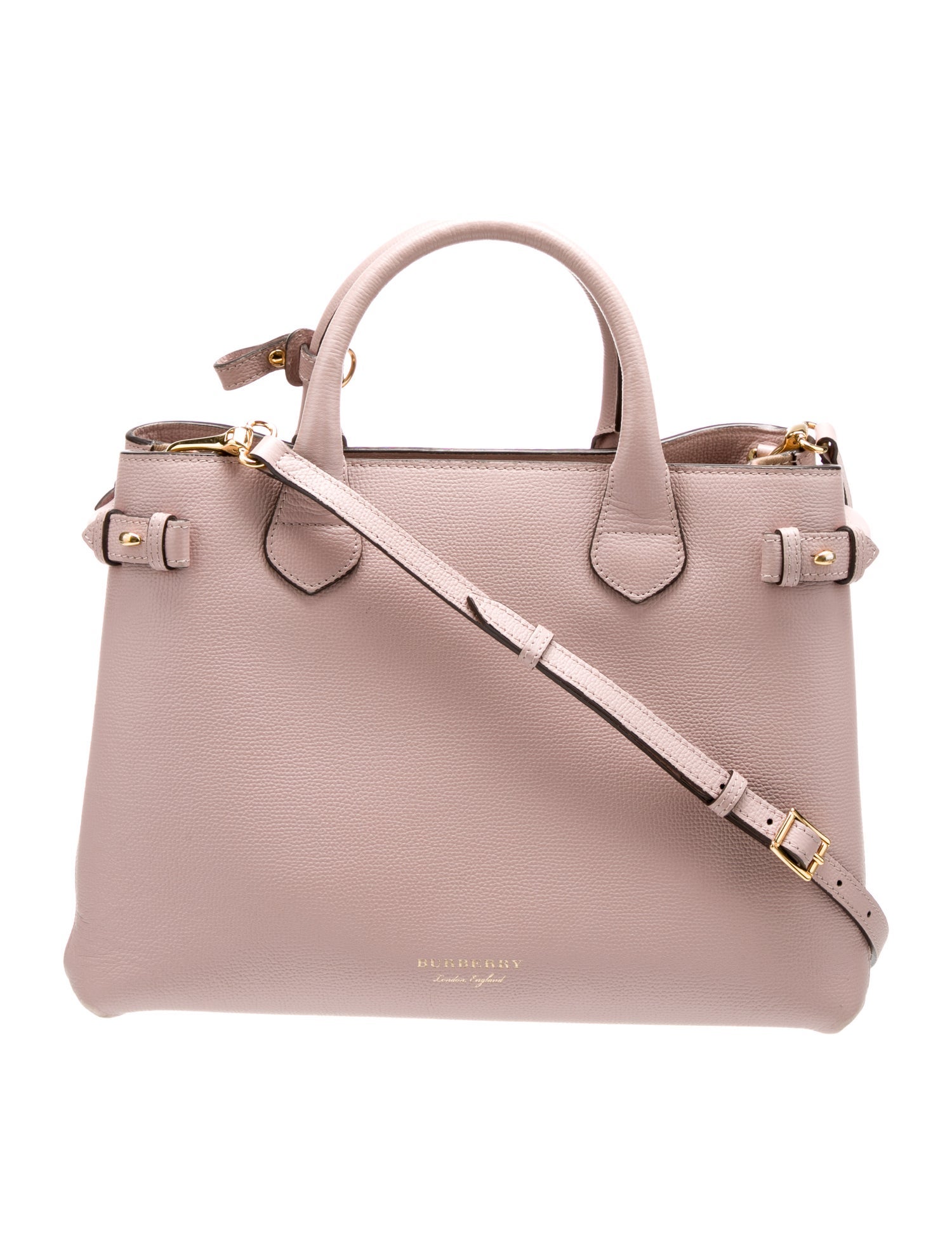Burberry Leather Top Handle Bag