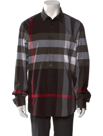 Burberry House Check Pattern Long Sleeve Shirt