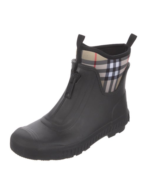 Burberry Nova Check Pattern Rubber Rain Boots