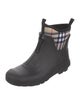 Burberry Nova Check Pattern Rubber Rain Boots