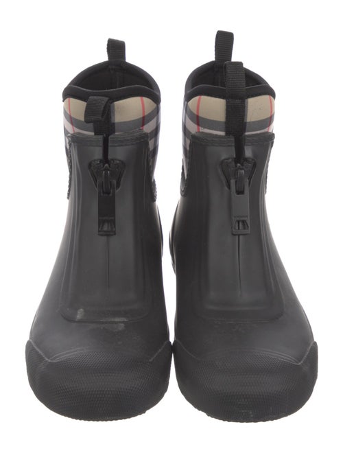 Burberry Nova Check Pattern Rubber Rain Boots