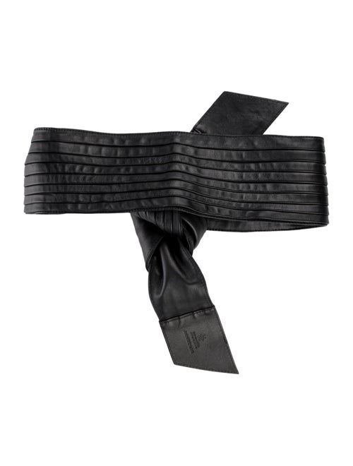 Burberry Wide Lambskin Waist Belt