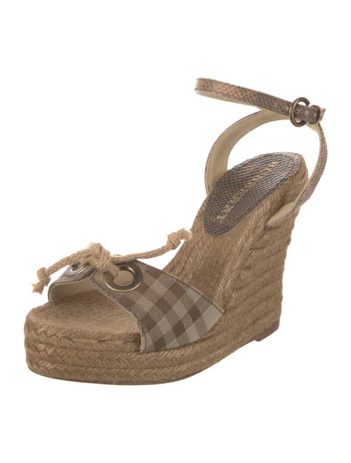 Burberry Nova Check Pattern Canvas Espadrilles