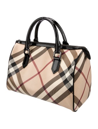 Burberry Nova Check Top Handle Bag