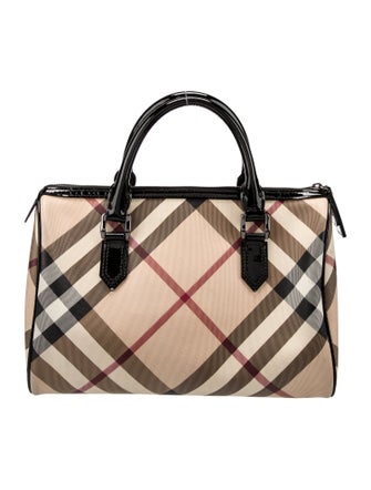 Burberry Nova Check Top Handle Bag