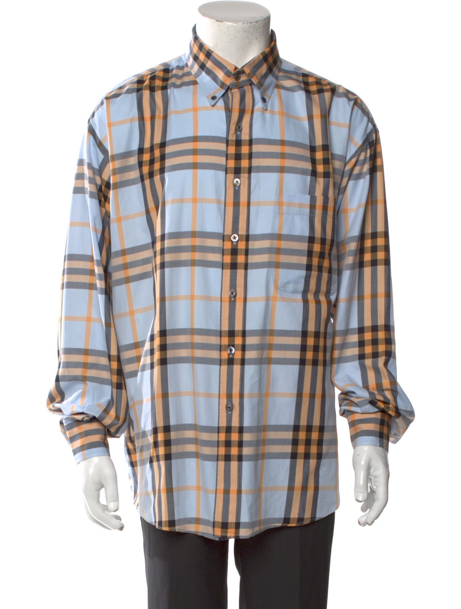 Burberry Abstract Check Long Sleeve Shirt