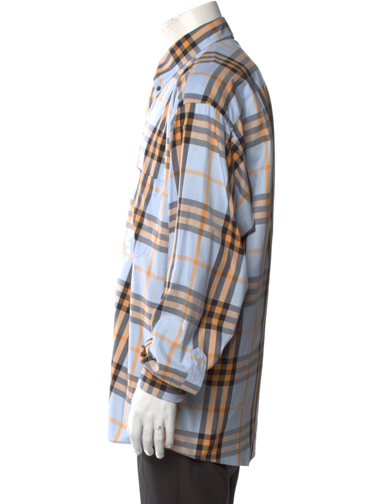 Burberry Abstract Check Long Sleeve Shirt