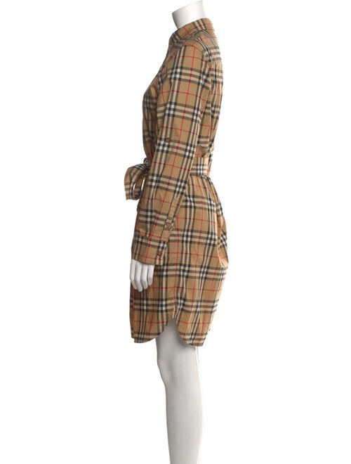 Burberry Plaid Print Mini Dress