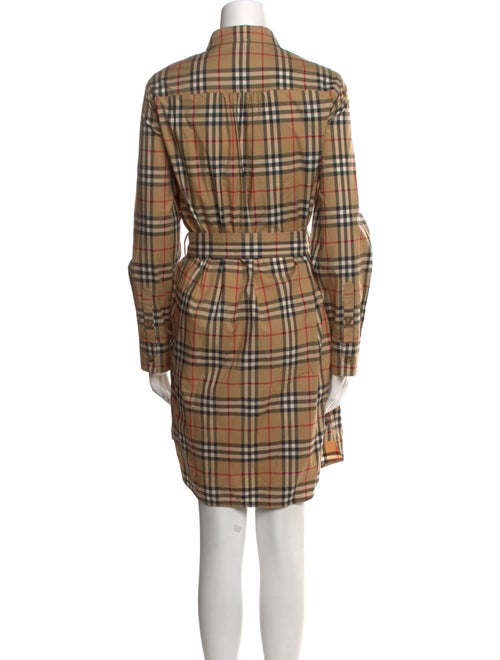 Burberry Plaid Print Mini Dress