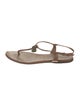 Burberry Leather T-Strap Sandals