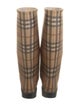 Burberry Nova Check Pattern Rubber Rain Boots