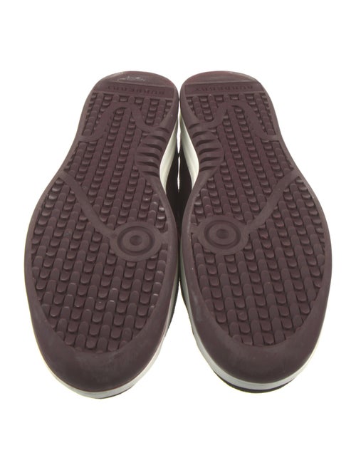 Burberry Nova Check Pattern Leather Sneakers