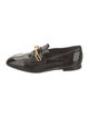 Burberry Patent Leather Chain-Link Accents Loafers