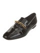 Burberry Patent Leather Chain-Link Accents Loafers