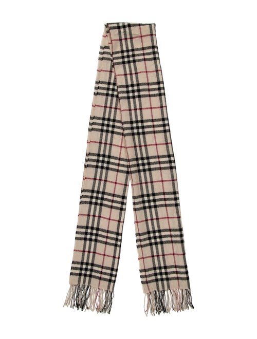 Burberry Cashmere House Check Pattern Scarf