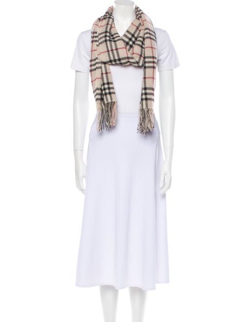 Burberry Cashmere House Check Pattern Scarf