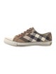 Burberry Plaid Print Sneakers