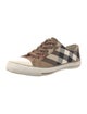Burberry Plaid Print Sneakers