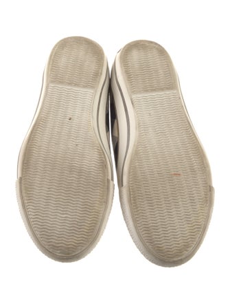 Burberry Plaid Print Sneakers