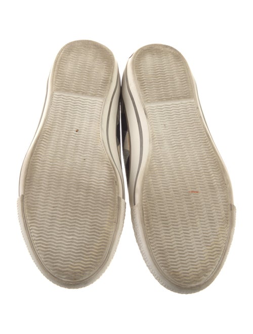 Burberry Plaid Print Sneakers