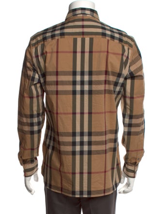 Burberry House Check Pattern Long Sleeve Shirt