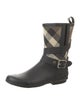 Burberry Exploded Check Pattern Rubber Rain Boots