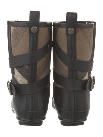 Burberry Exploded Check Pattern Rubber Rain Boots