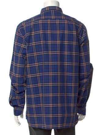 Burberry Nova Check Pattern Long Sleeve Dress Shirt