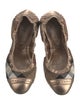 Burberry Exploded Check Pattern Leather Ballet Flats
