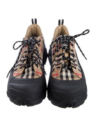 Burberry House Check Pattern Canvas Sneakers