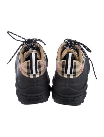 Burberry House Check Pattern Canvas Sneakers