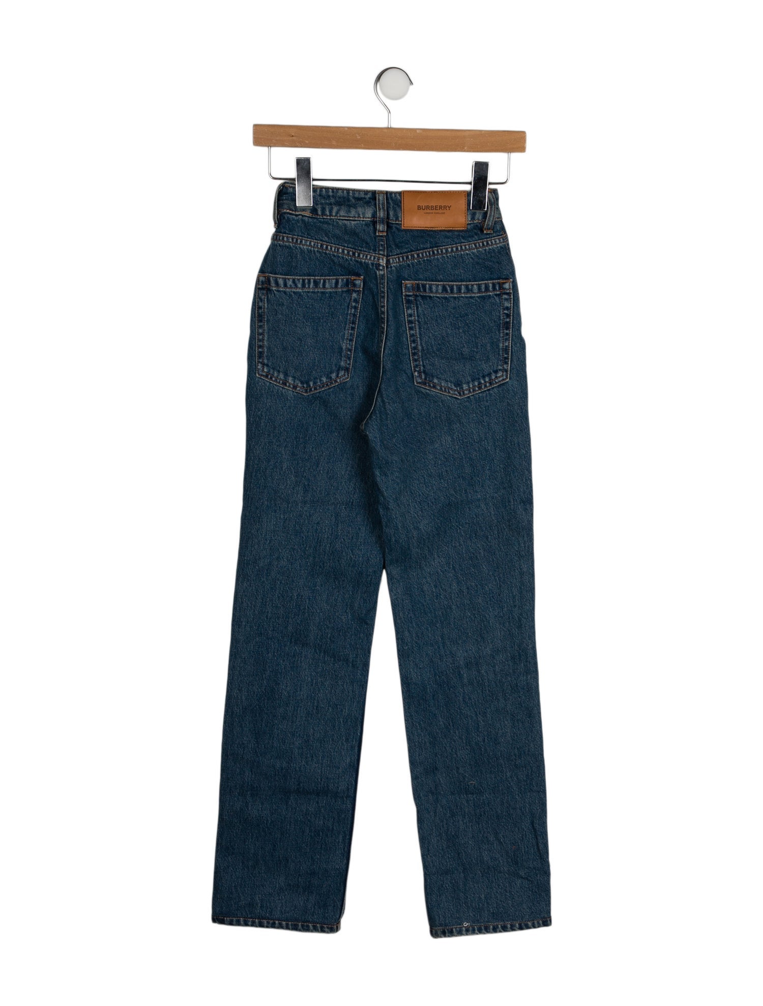 Burberry Mid-Rise Straight Leg Jeans