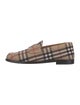Burberry House Check Pattern Wool Loafers