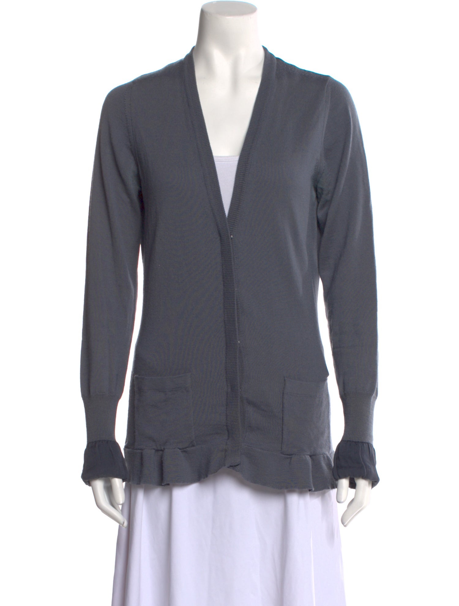 Burberry Virgin Wool V-Neck Sweater