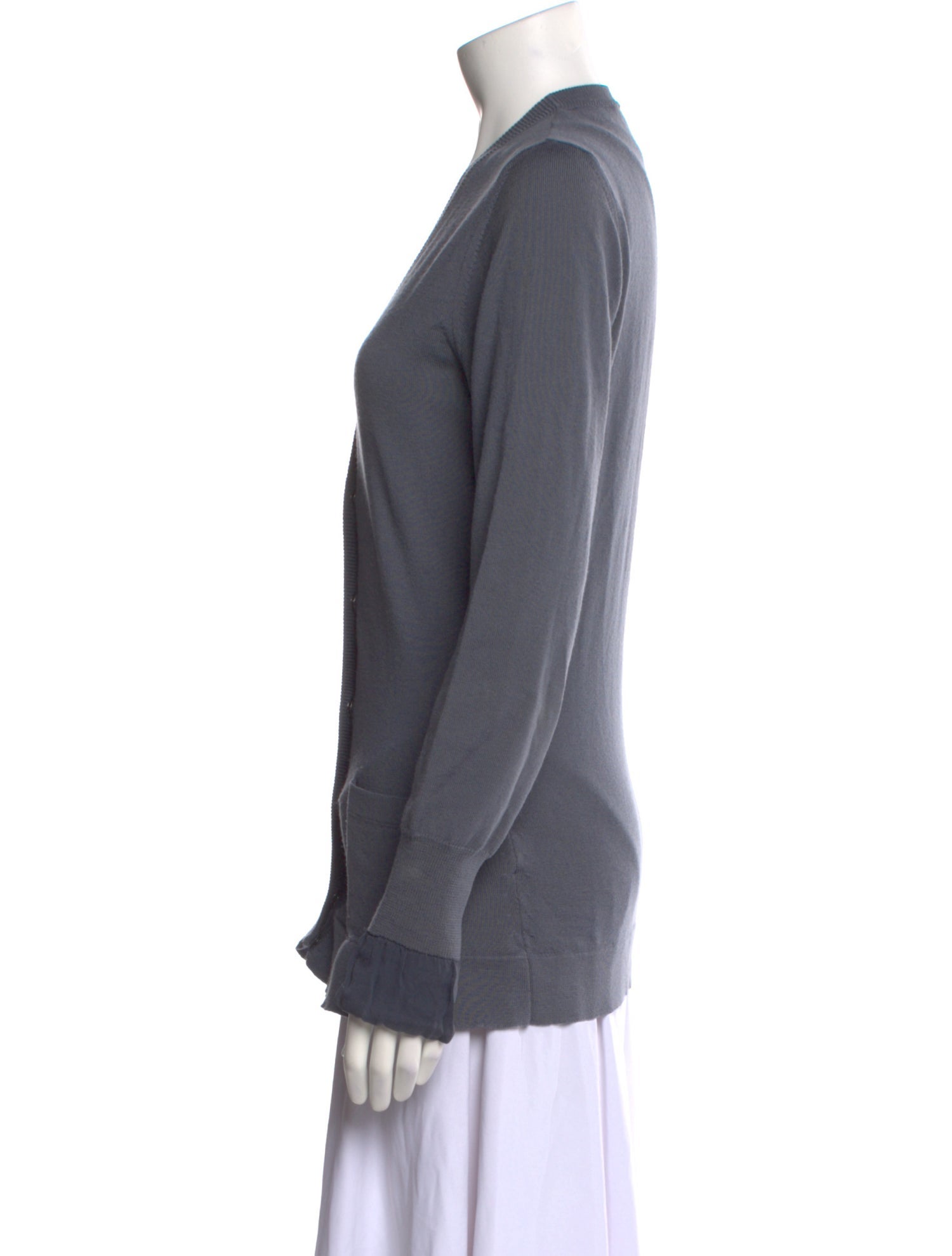 Burberry Virgin Wool V-Neck Sweater