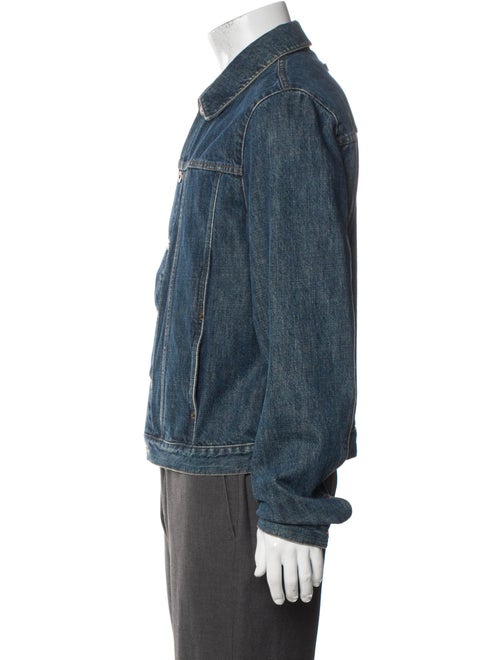 Burberry London Plaid Print Denim Jacket