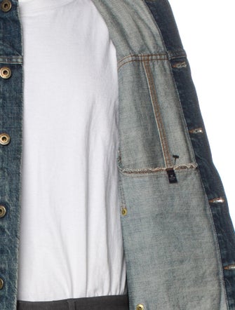 Burberry London Plaid Print Denim Jacket