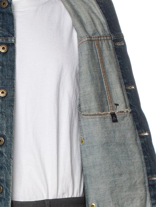 Burberry London Plaid Print Denim Jacket