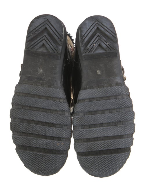 Burberry Nova Check Pattern Canvas Boots